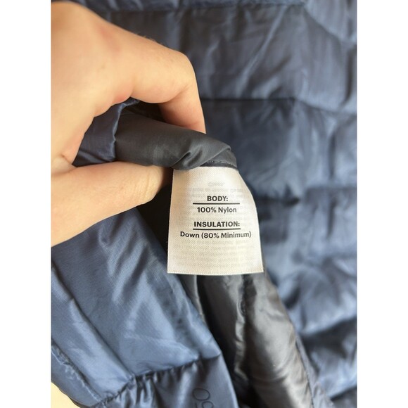 REI Co-op Blue 650 Fill Down Puffer Vest Men's 2XL Full Zip Ripstop Nylon Shell - Picture 6 of 7